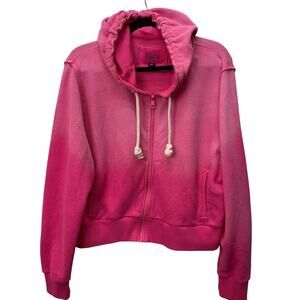 American Eagle  Womens XXL Hot Pink Gradient 2X Full Zip Hoodie